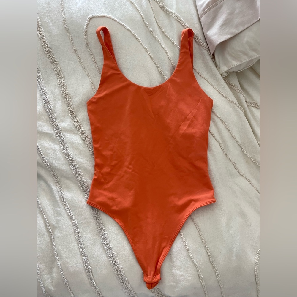 Orange Babaton Contour Bodysuit
